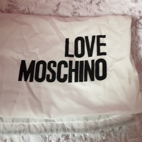 Love Moschino Leather Shoulder Bag with Removable Charms - Picture 4 of 10